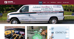Desktop Screenshot of adamsheatcool.com